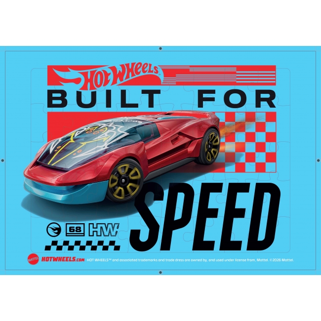 จิ๊กซอว์ Hot Wheels 54 ชิ้น Built for Speed